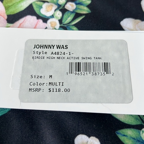 Johnny Was Birdie active swing Tank size medium  - Picture 2 of 3